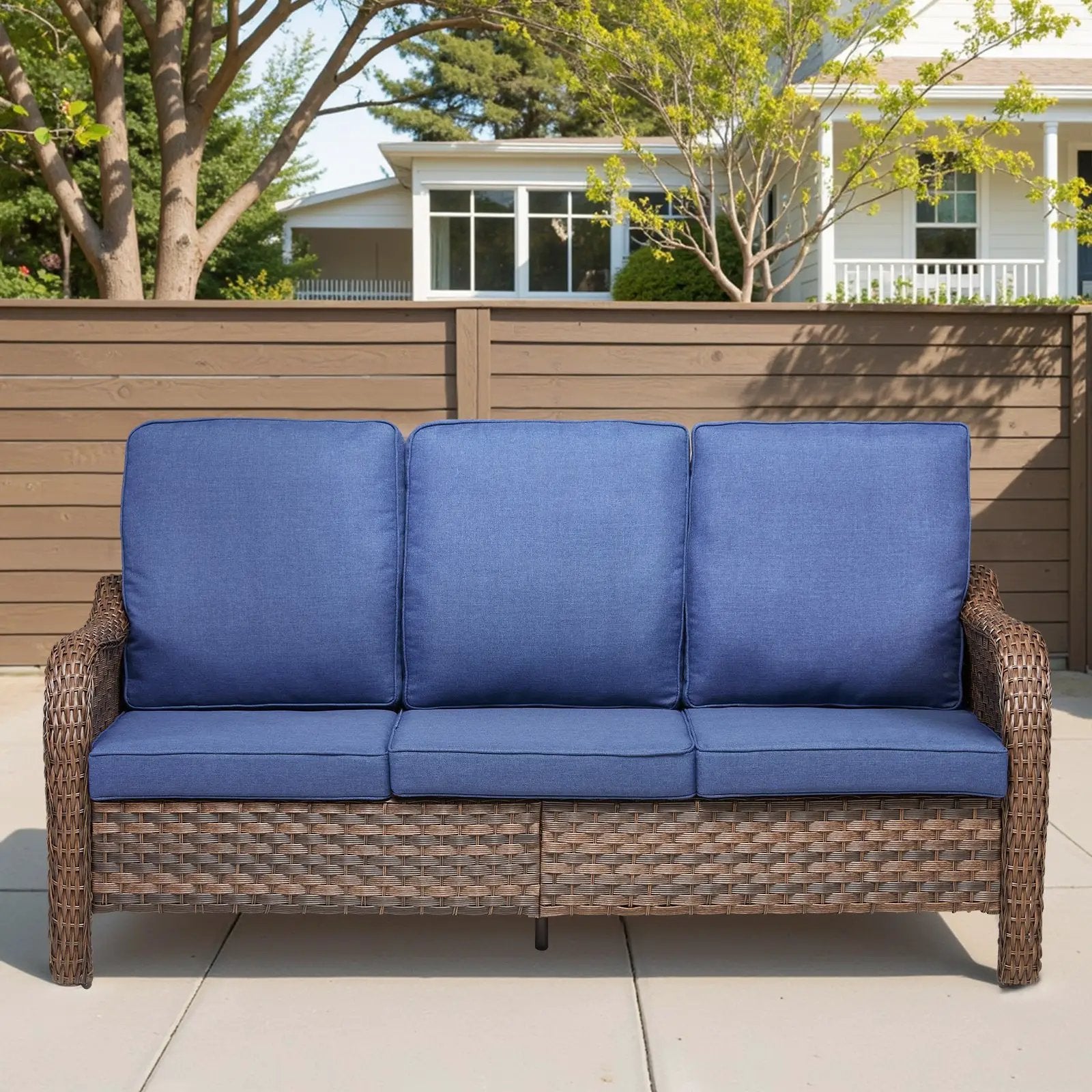 70.9" PE Wicker Rattan Outdoor Furniture Set by HouseOfZazla