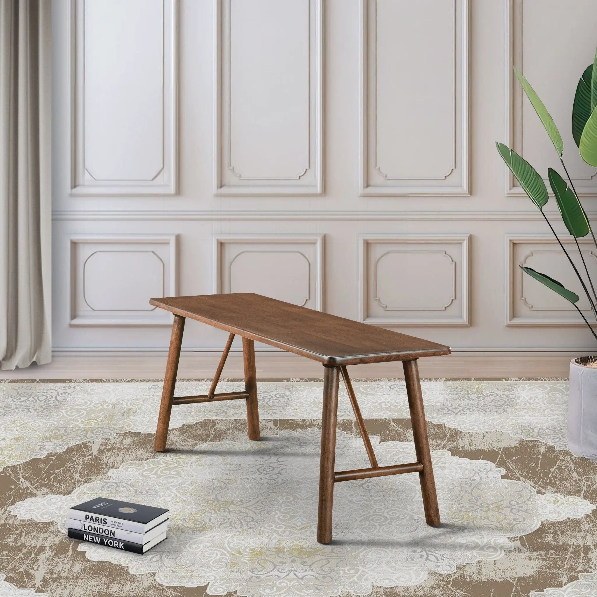 Molly - Bench - Walnut Brown by Unique Piece Furniture