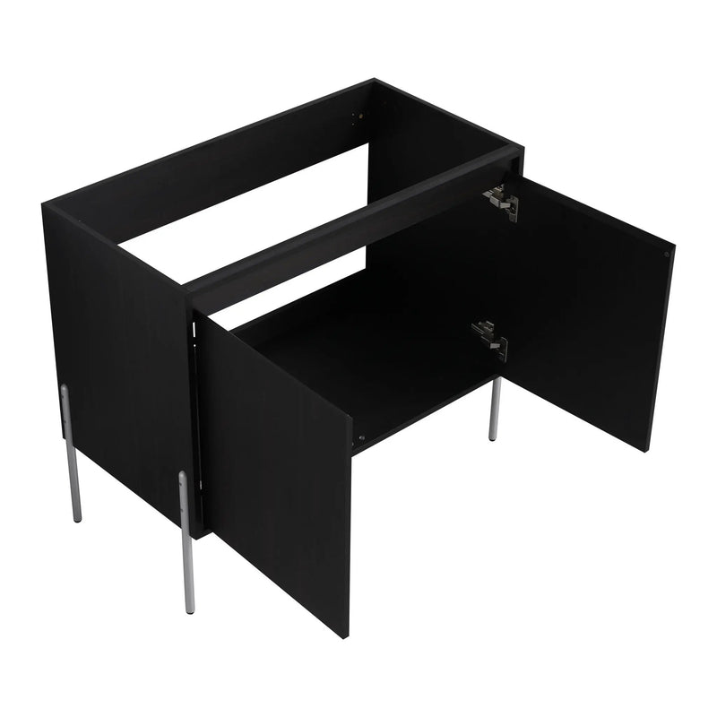 Freestanding Bathroom Vanity With Resin Sink And Storage Cabinet by HouseOfZazla