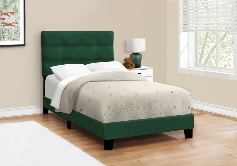 Transitional Upholstered Bed Frame by HouseOfZazla
