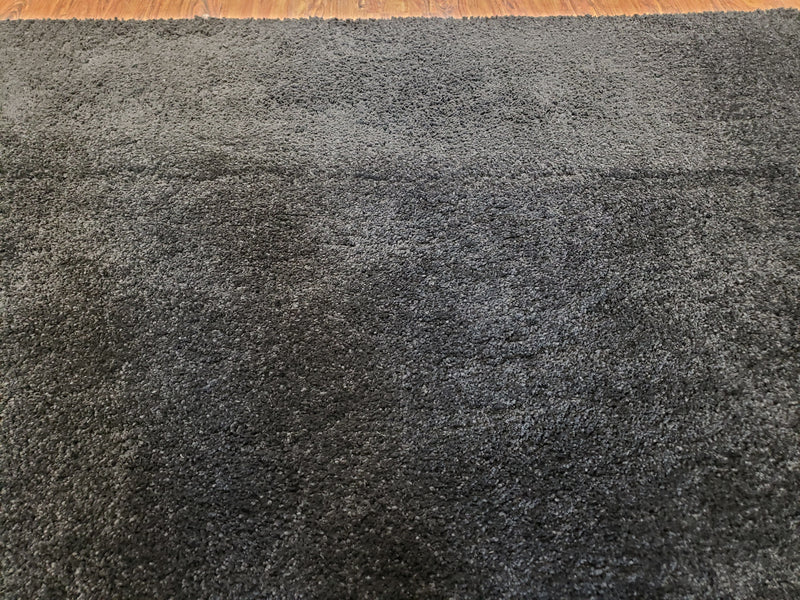 Black Shag Rug 8x10, Savafieh Milan Fluffy Black Carpet, Room Sized Shag Rug, Modern Contemporary Rug, Soft Living Room Rug, Bedroom Rug by Jewel Rugs