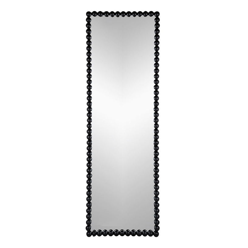 Full Length Mirror With Metal Beaded Frame - Black, photo 2 of 7