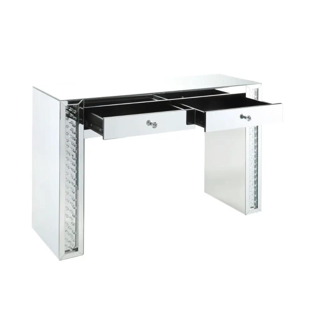Nysa - Vanity Desk - Mirrored & Faux Crystals by Unique Piece Furniture