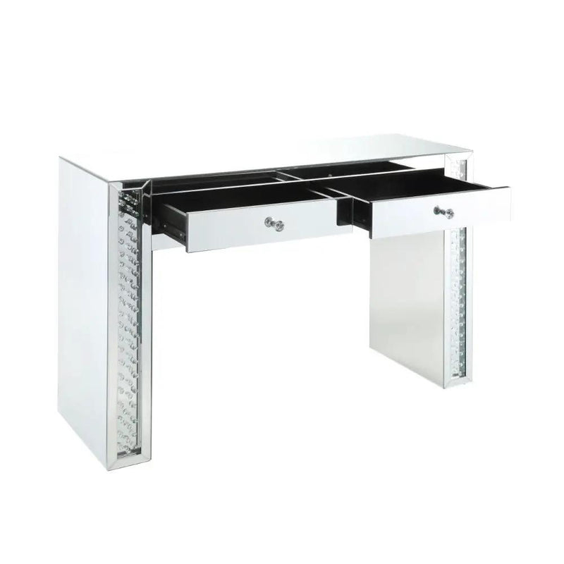 Nysa - Vanity Desk - Mirrored & Faux Crystals by Unique Piece Furniture
