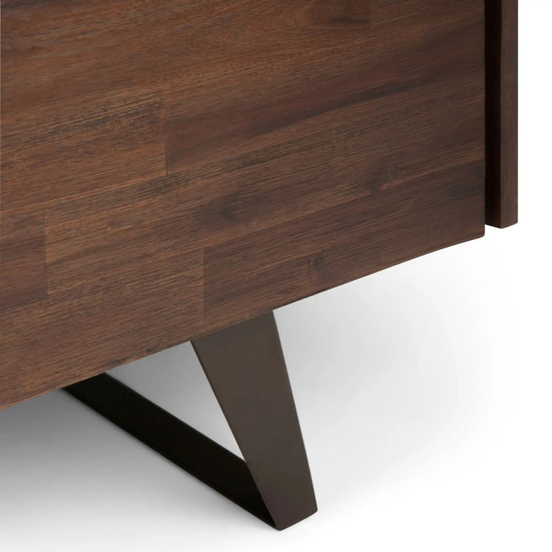 Lowry - TV Media Stand - Distressed Charcoal Brown by Unique Piece Furniture