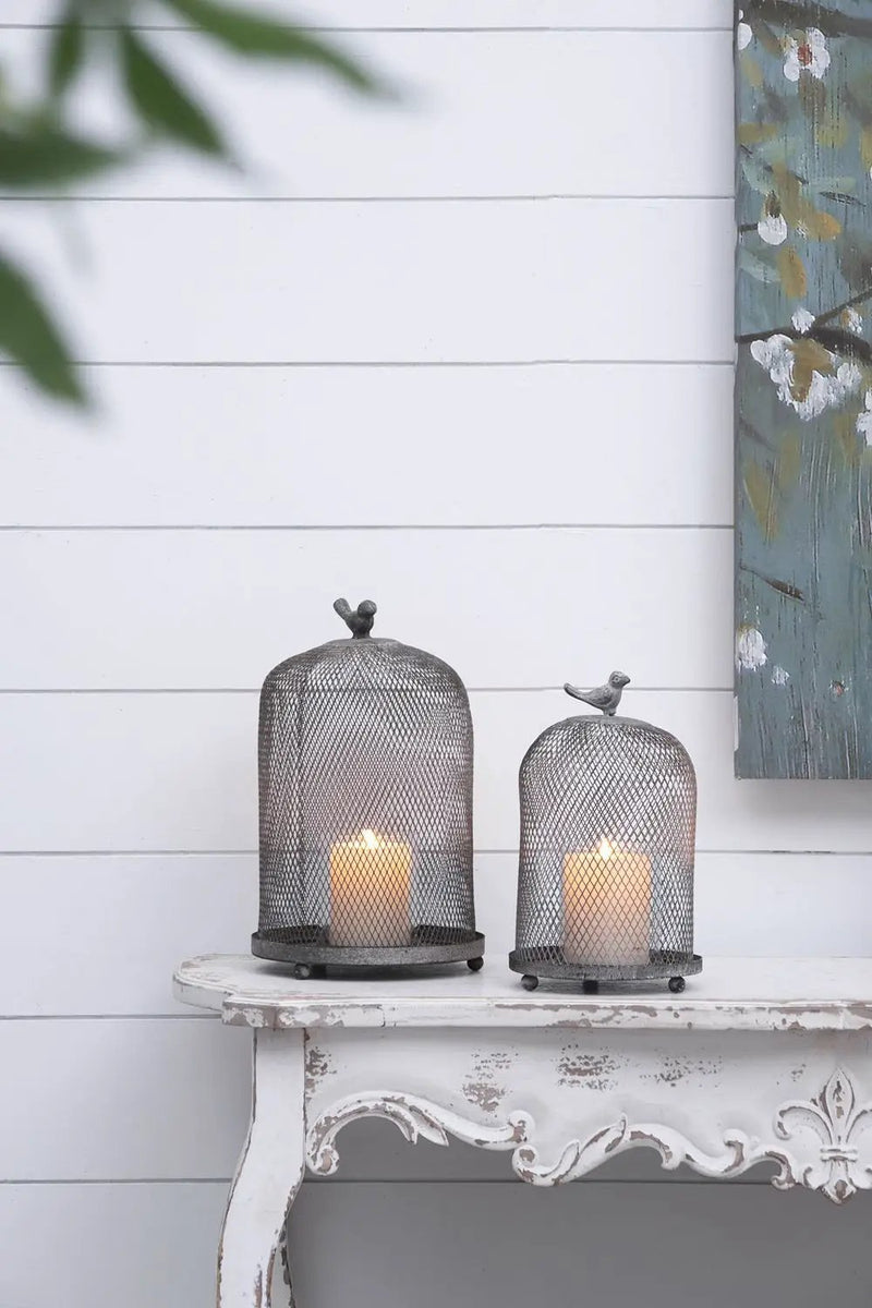 Ophira Sparrow Candle Holders (Set of 2) - Antique Gray by HouseOfZazla