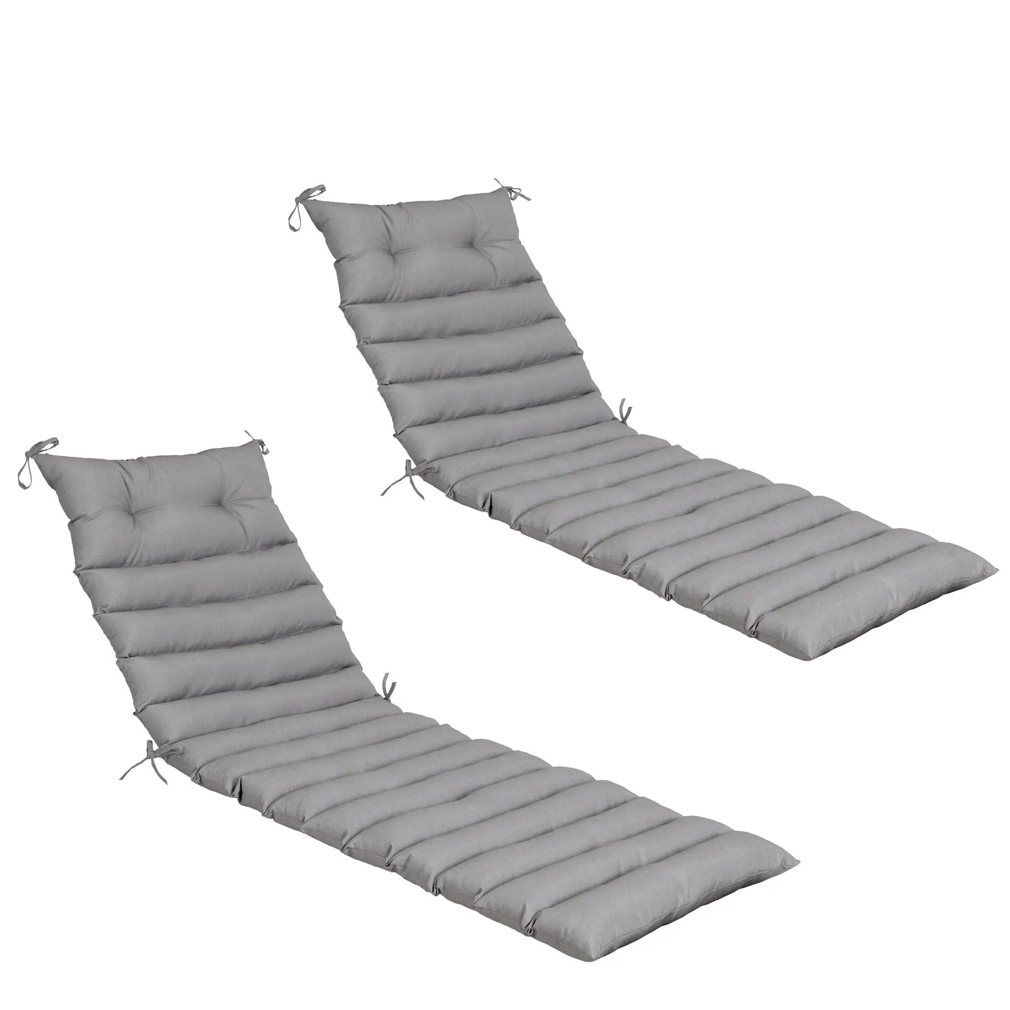 2 Piece Outdoor Chaise Lounge Chair Cushion Set by HouseOfZazla
