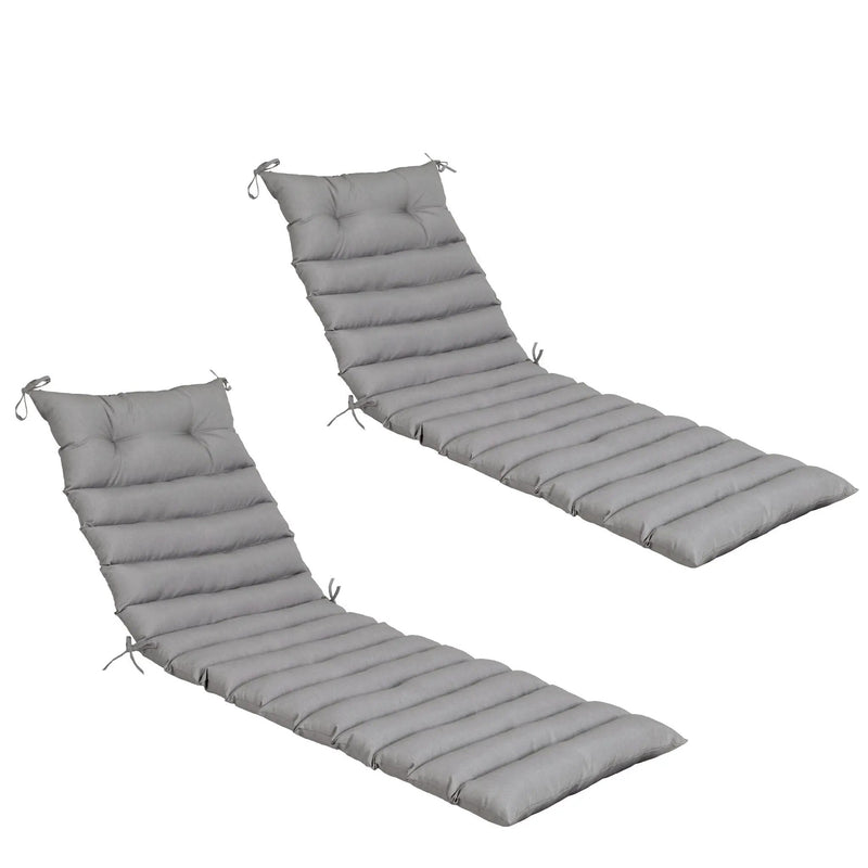 2 Piece Outdoor Chaise Lounge Chair Cushion Set by HouseOfZazla