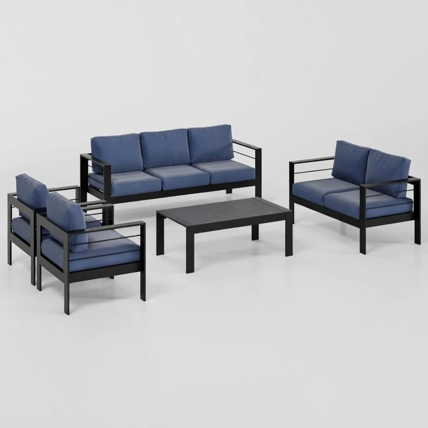 Outdoor Patio Set, All-Weather With Thick Cushions by HouseOfZazla