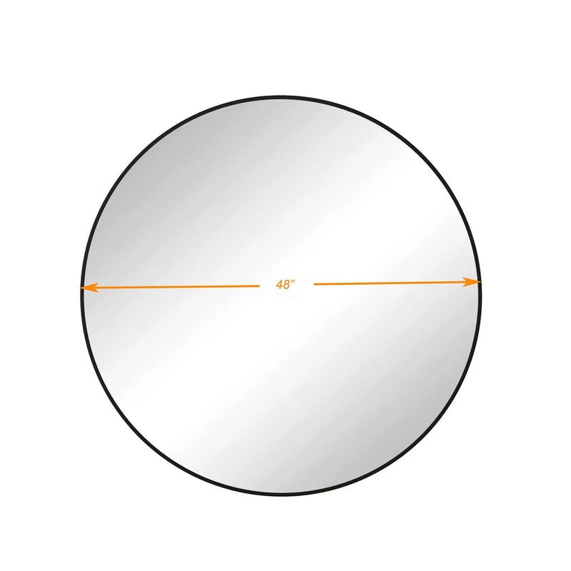Wall Circular Mirror Metal Framed Mirror Round Vanity Mirror Dressing Mirror, For Bathroom, Living Room, Bedroom Wall Decor by Unique Piece Furniture