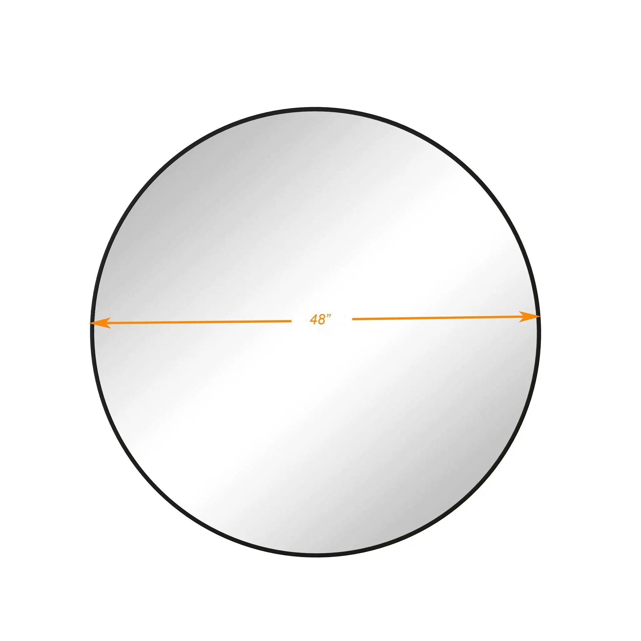 Wall Circular Mirror Metal Framed Mirror Round Vanity Mirror Dressing Mirror, For Bathroom, Living Room, Bedroom Wall Decor by Unique Piece Furniture