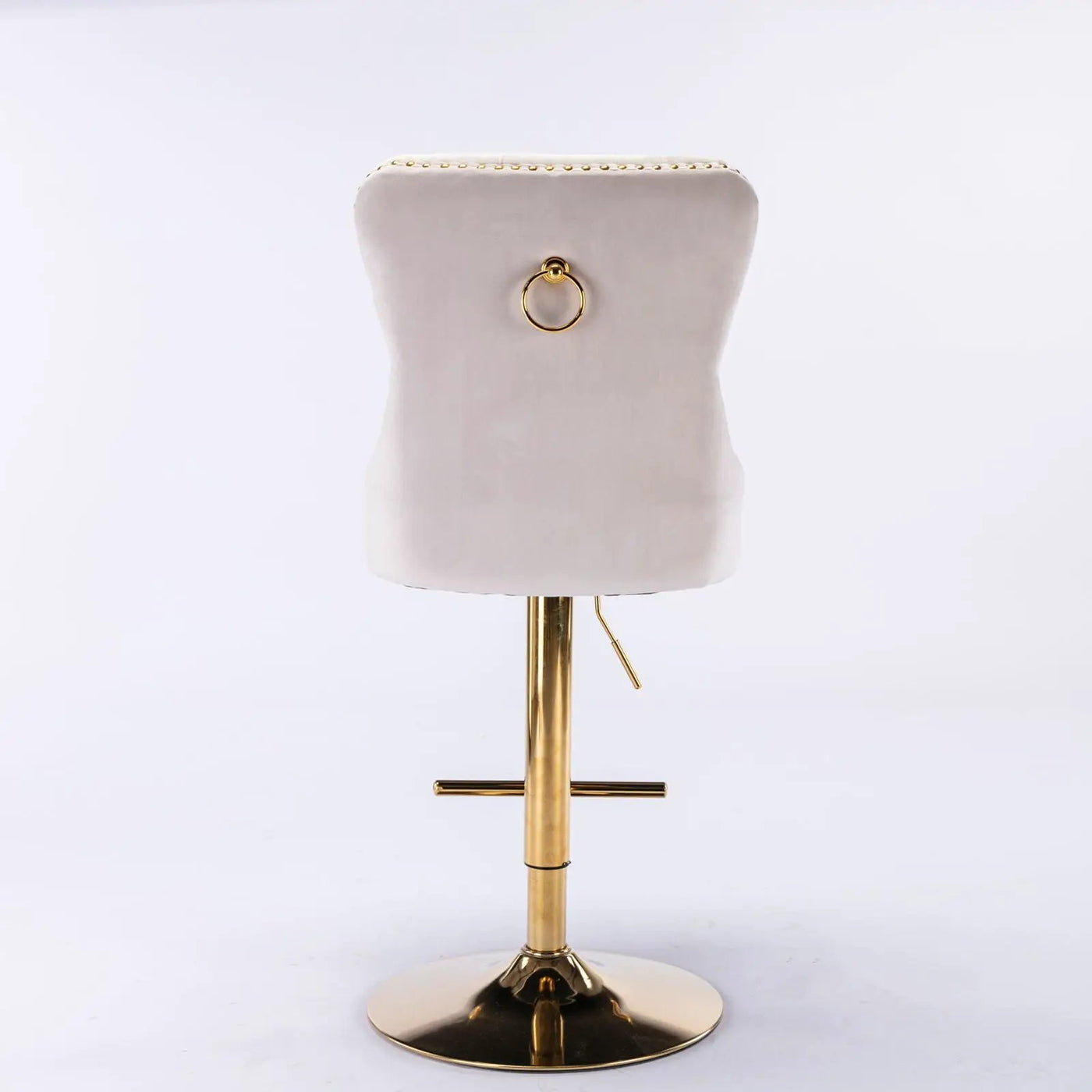Thick Swivel Barstools Adjusatble Seat Height From 25-33", Modern Upholstered Bar Stools With Backs Comfortable Tufted For Home Pub And Kitchen Island (Set of 2) by Unique Piece Furniture