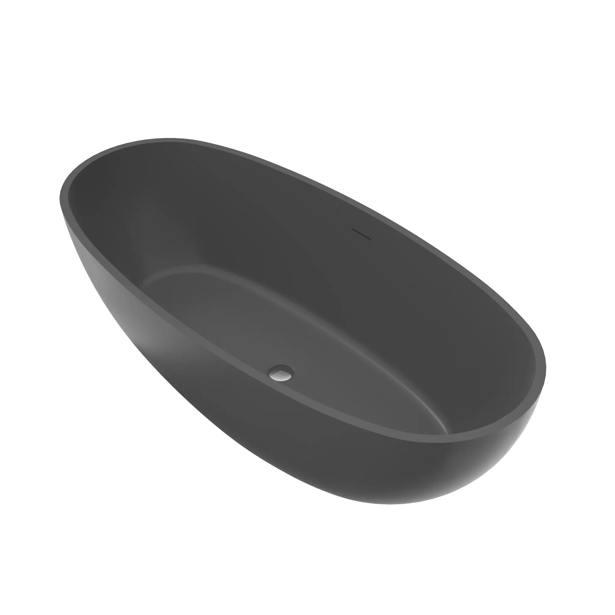65.2 Inch Freestanding Solid Surface Soaking Bathtub by HouseOfZazla