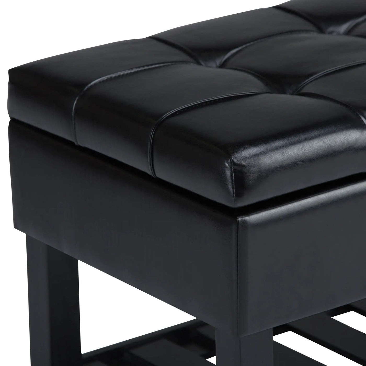 Saxon - Upholstered Transitional Storage Ottoman Bench by HouseOfZazla