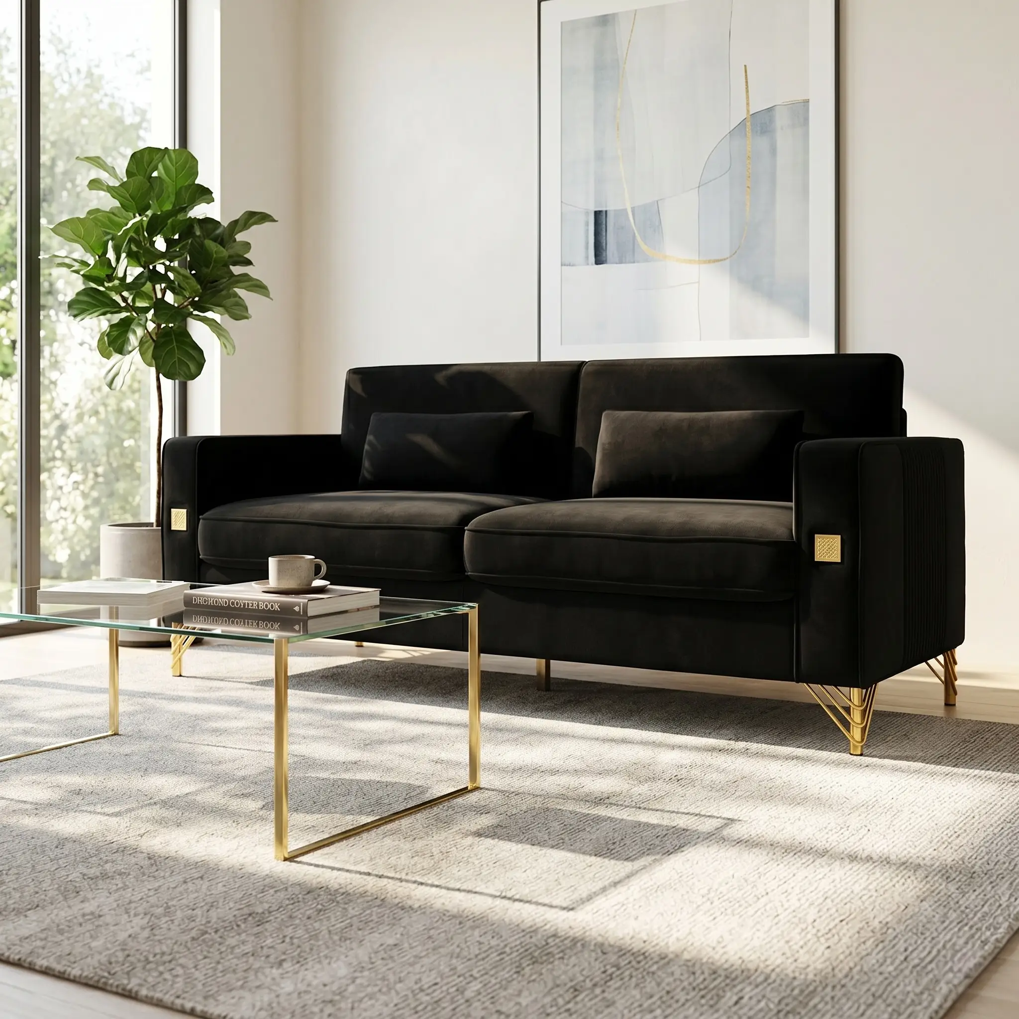 Luxury Velvet Sofa by HouseOfZazla