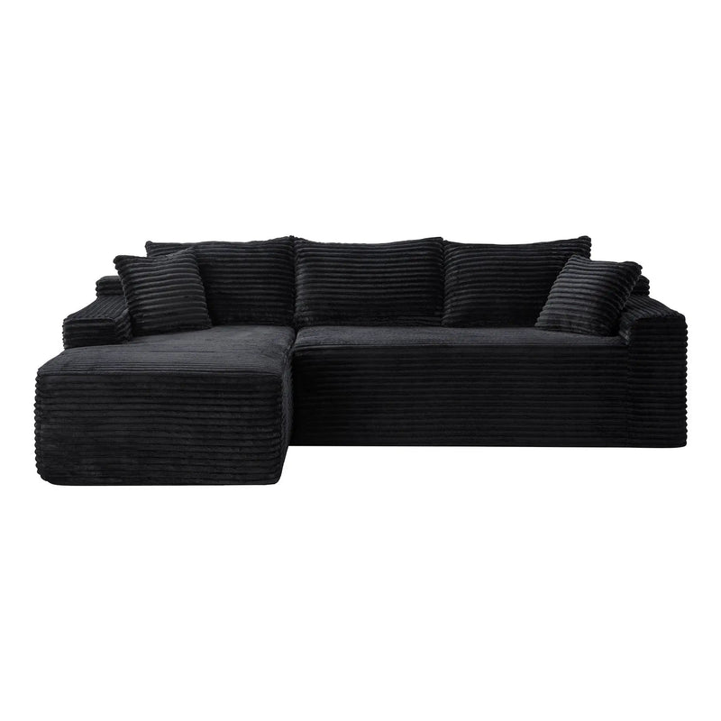 94.5" Cloud Modular Sectional Sofa Couch with L-Shape Chaise by HouseOfZazla