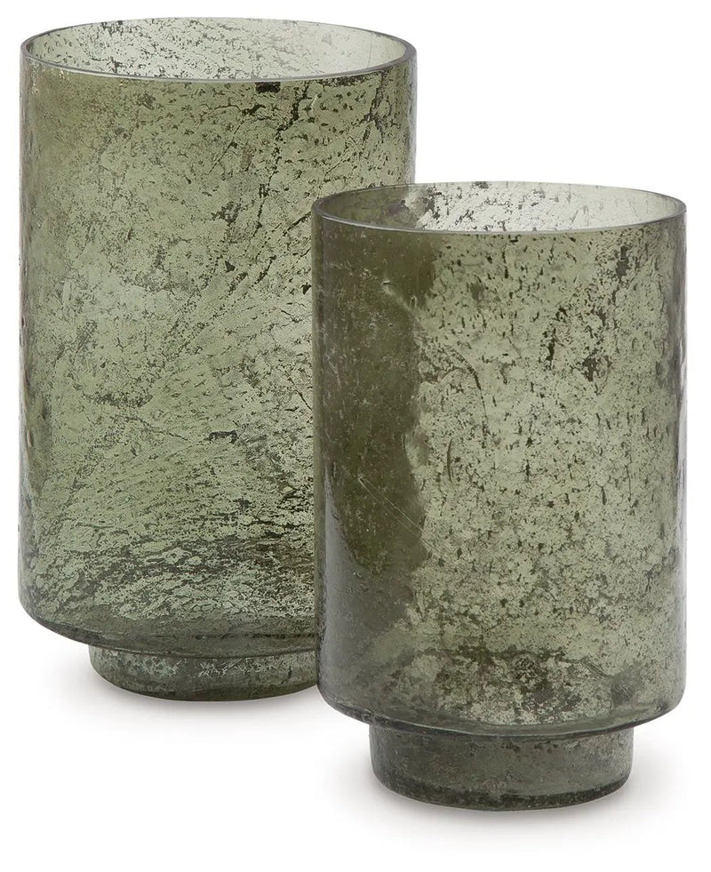 Clarkton - Candle Holder Set (Set of 2) - Green by Unique Piece Furniture