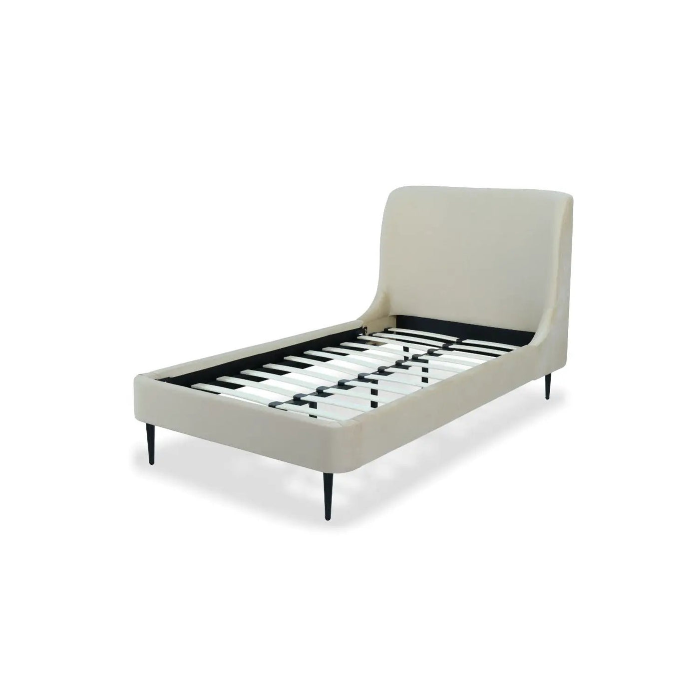 Heather - Upholstered Bed With Curved Headboard by HouseOfZazla