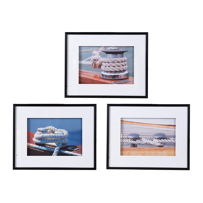 Boater Knots Wall Art with Frame - Set of 3, Multicolor, Durable Materials, photo 3 of 6