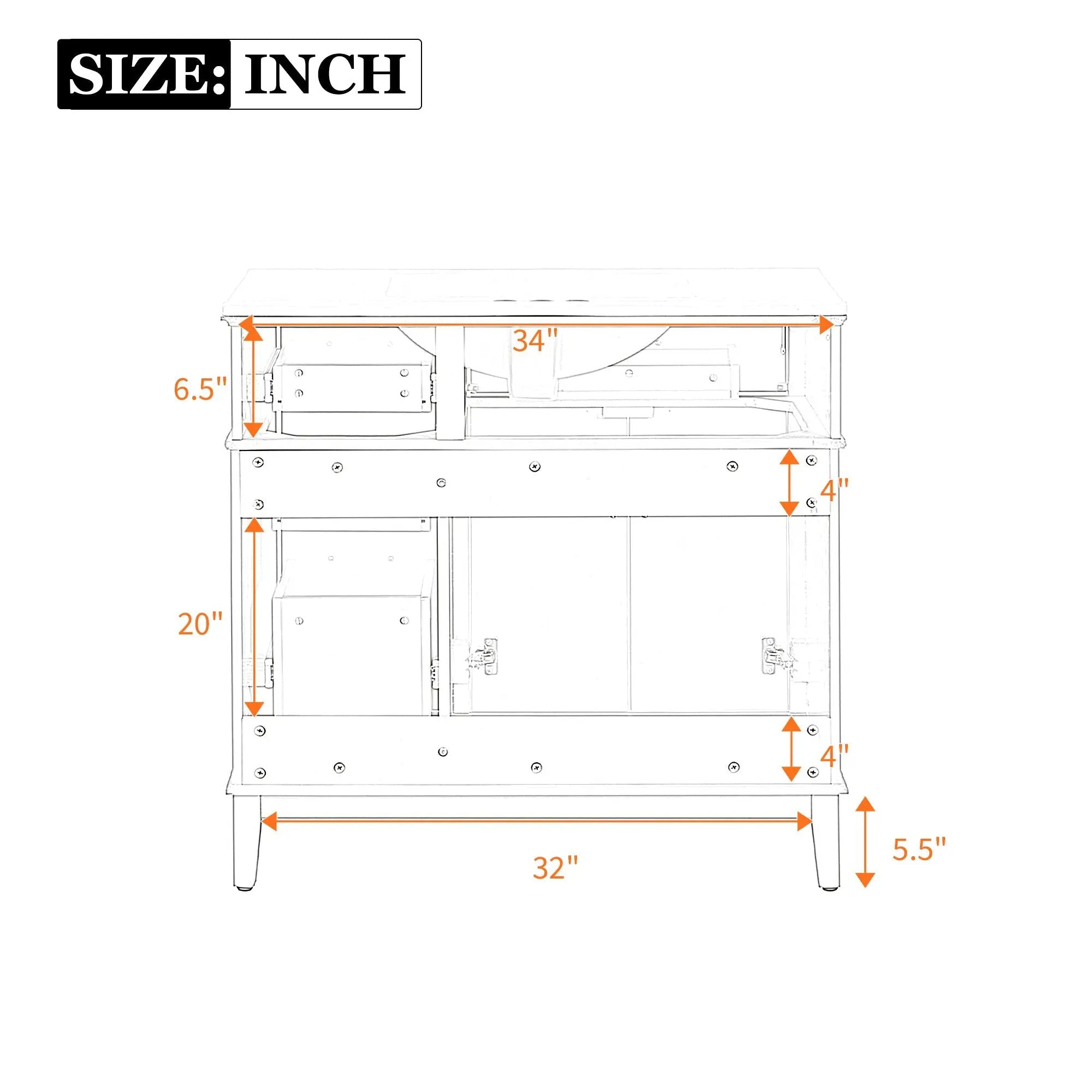 36" Light Green Bathroom Vanity by HouseOfZazla
