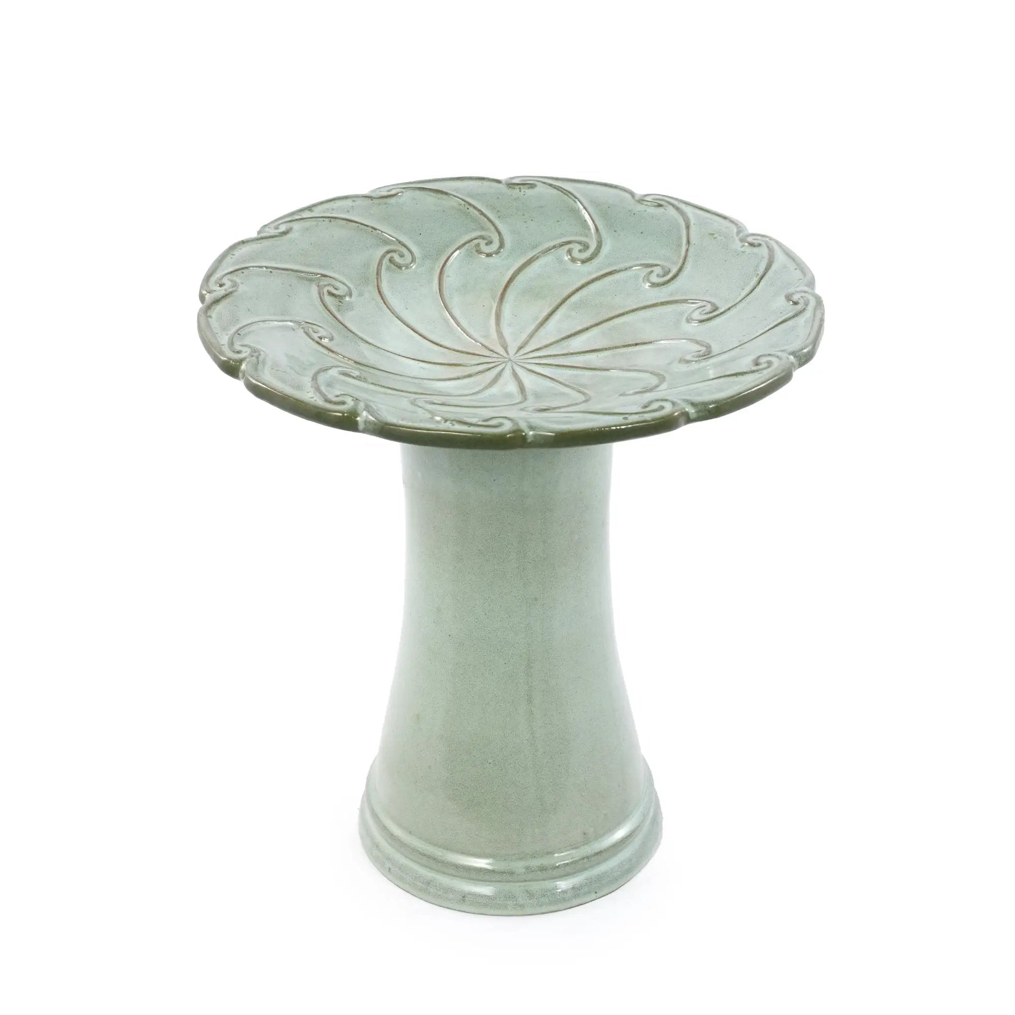 Handmade Glazed Ceramic Bird Bath by HouseOfZazla