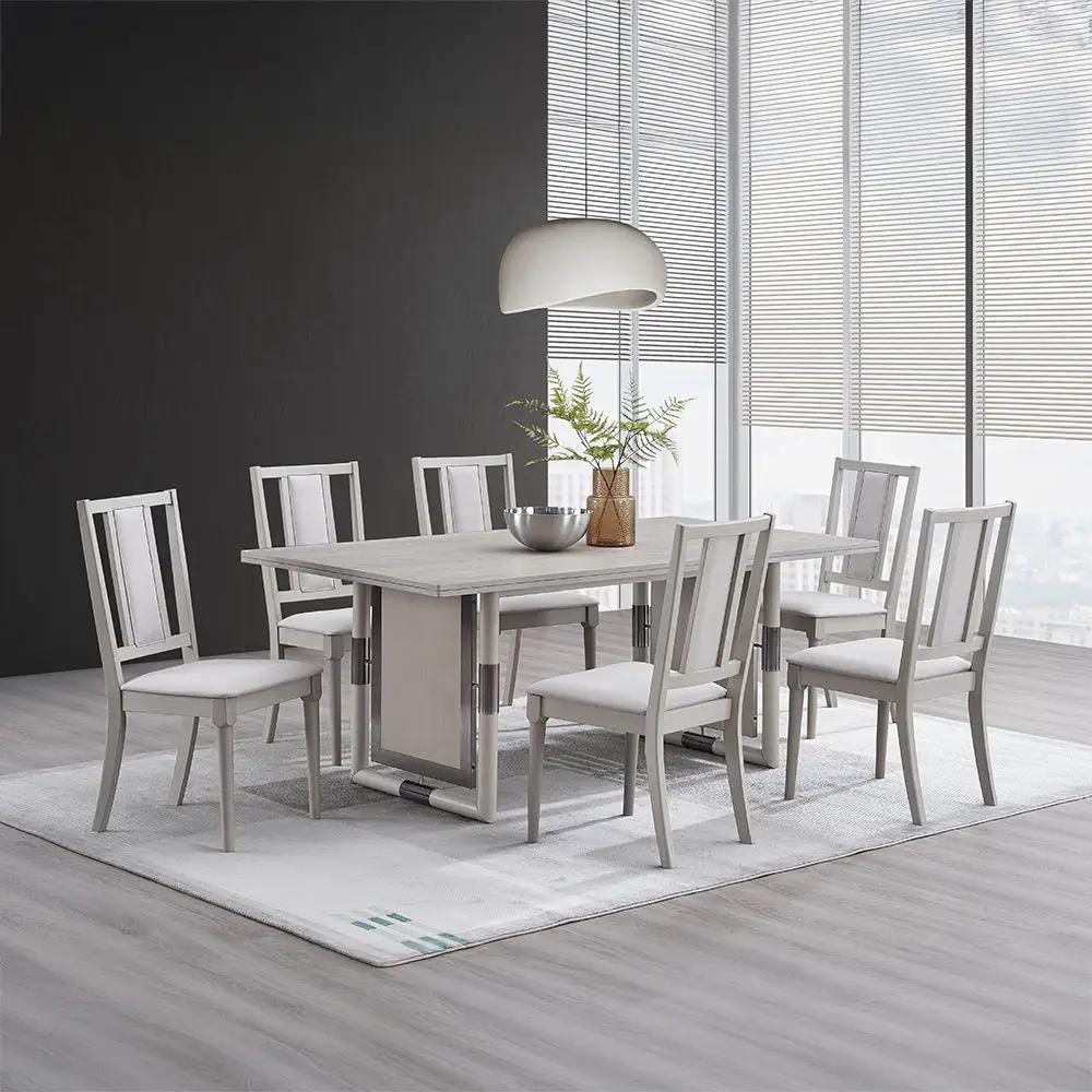 Marta - Side Chair (Set of 2) - Beige Linen & Natural by Unique Piece Furniture