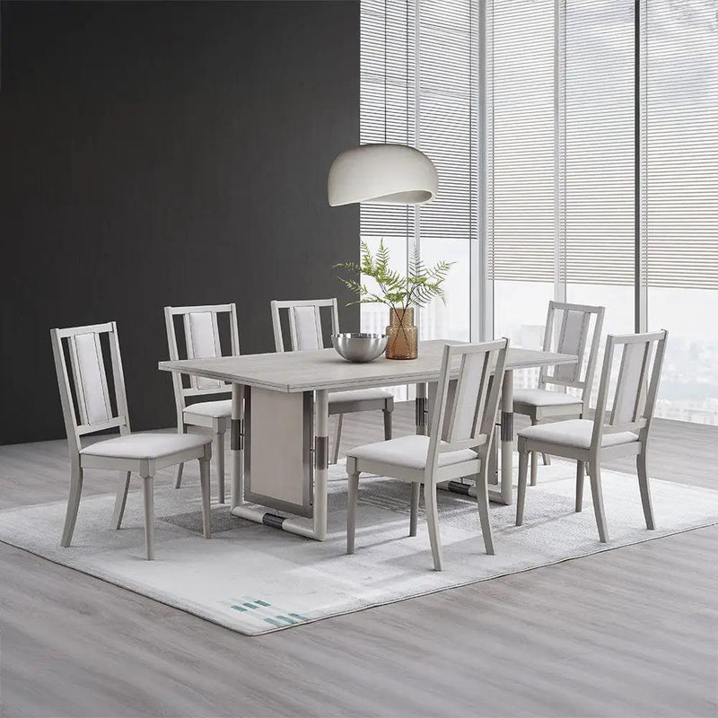 Marta - Side Chair (Set of 2) - Beige Linen & Natural by Unique Piece Furniture