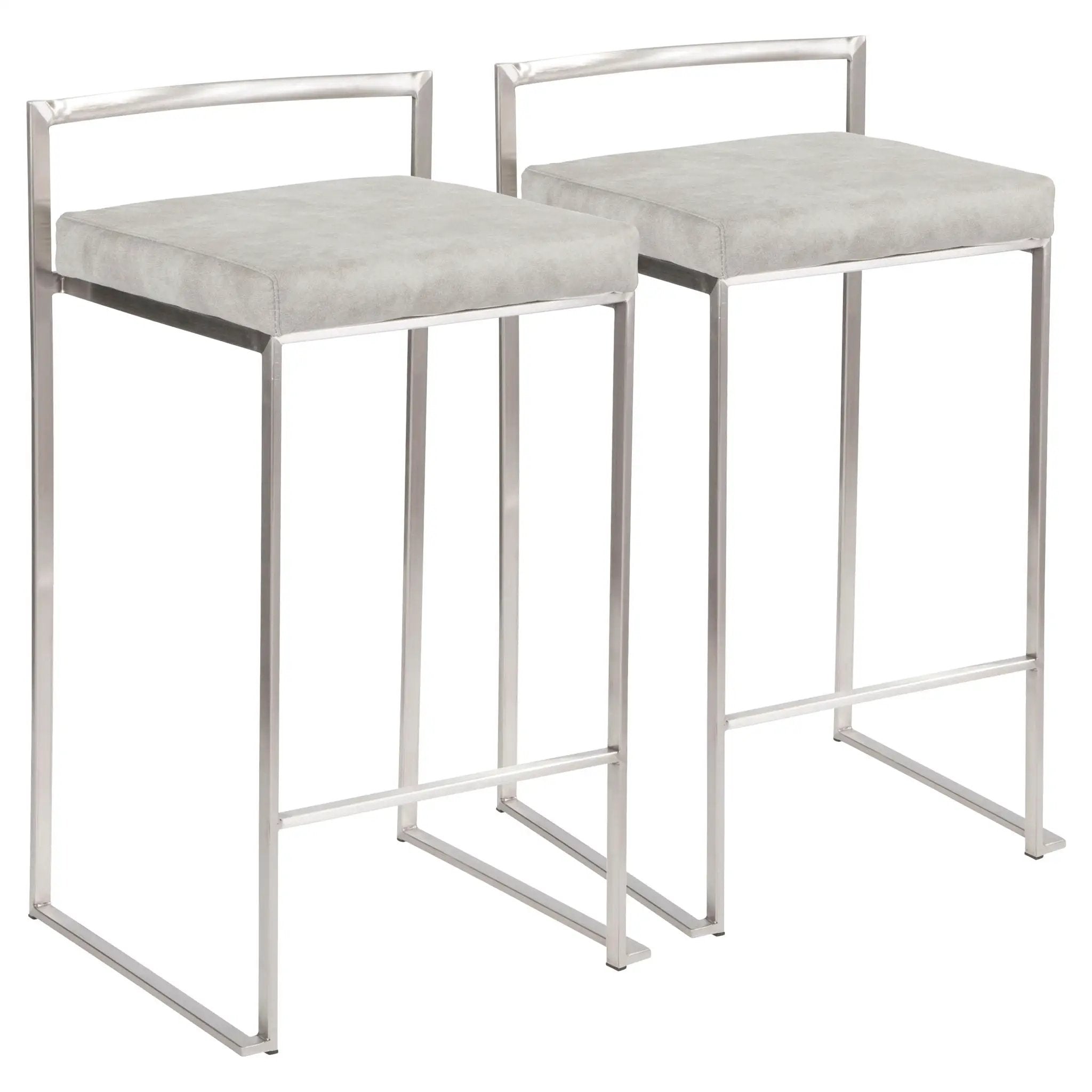 Fuji - Contemporary Elegant Stackable Counter Stool Set by HouseOfZazla