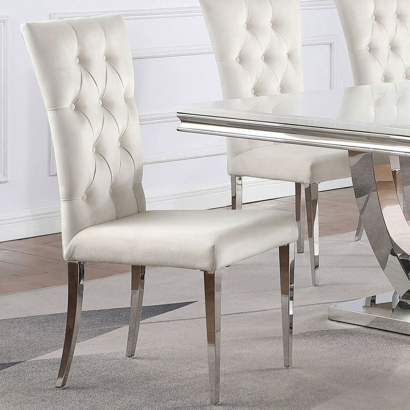 Allessandra - Tufted Back Side Chair (Set of 2) by HouseOfZazla