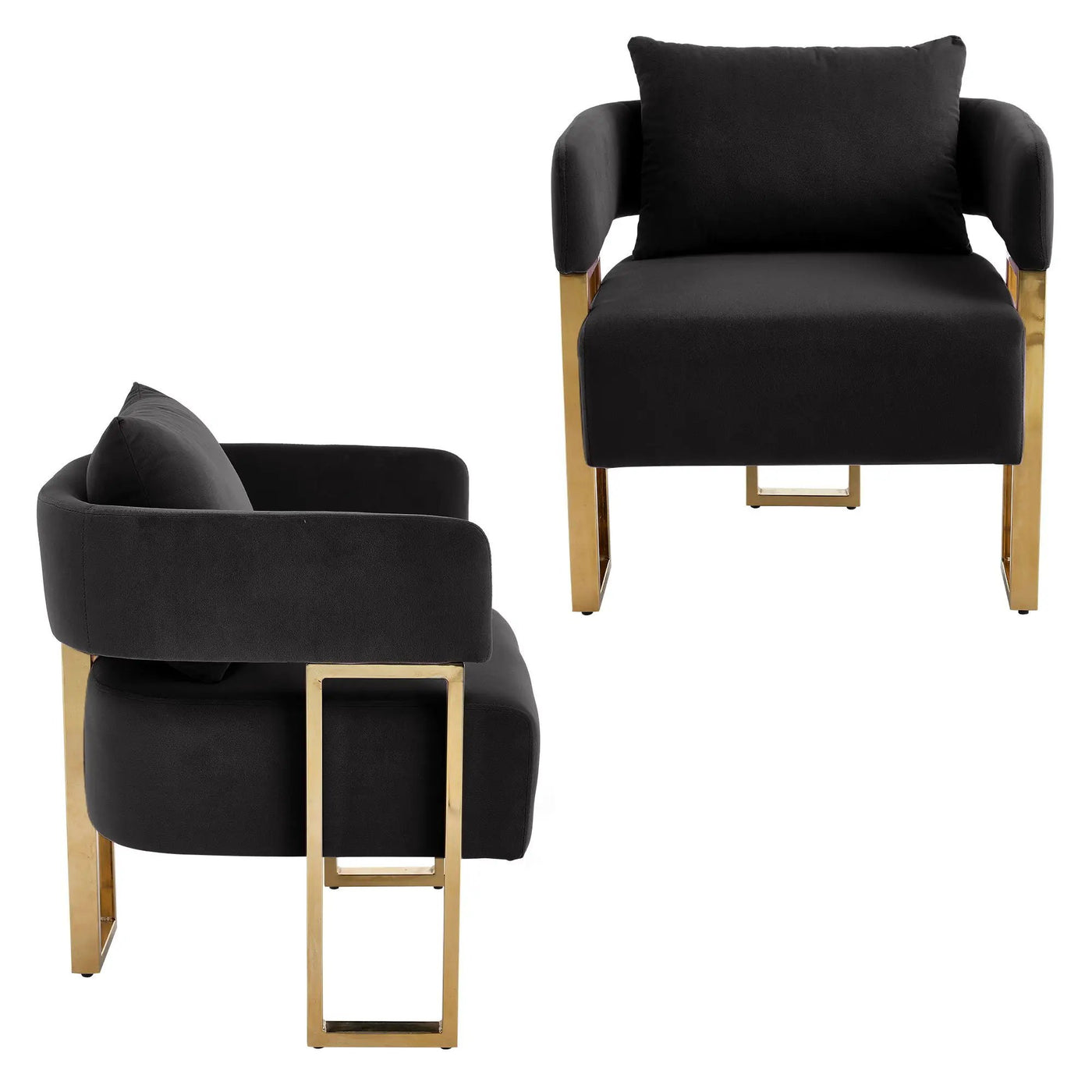 Modern Classic Design Decorative Chair Teddy Fleece Upholstered And Metal Foot by Unique Piece Furniture