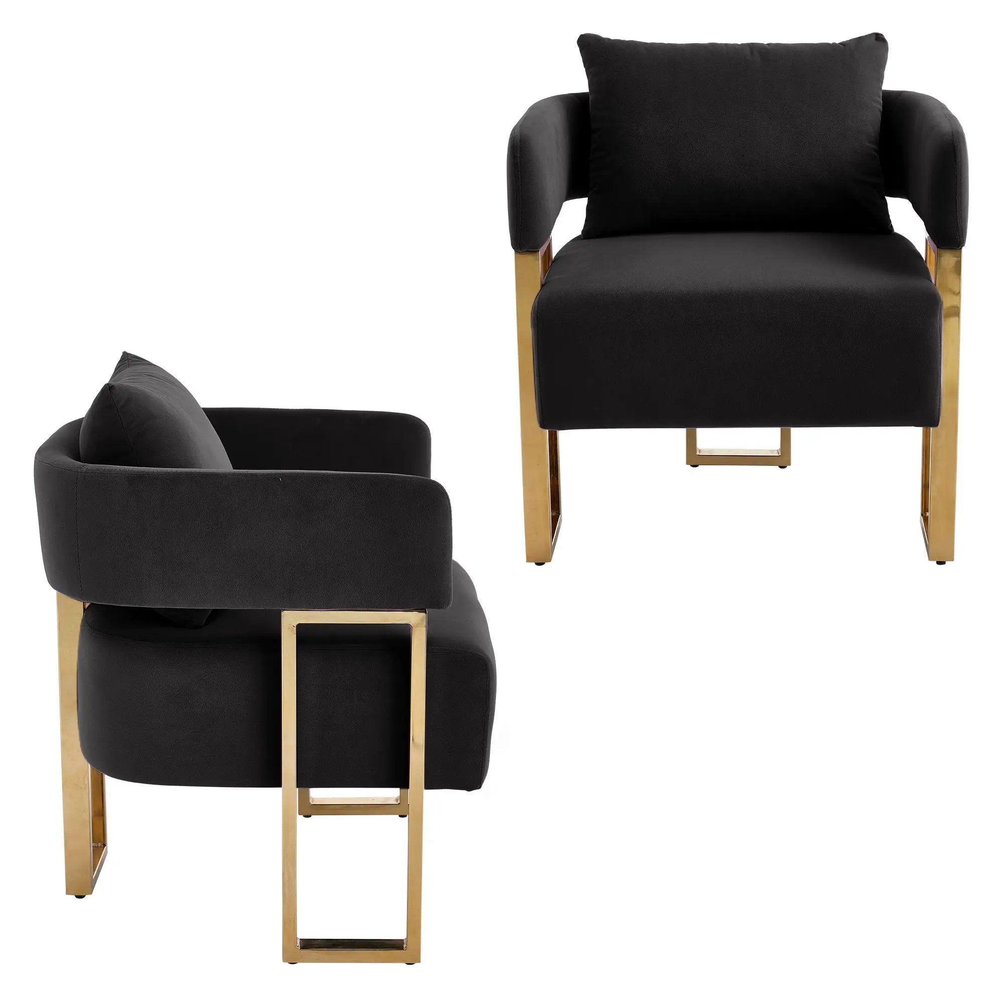 Modern Classic Design Decorative Chair Teddy Fleece Upholstered And Metal Foot by Unique Piece Furniture