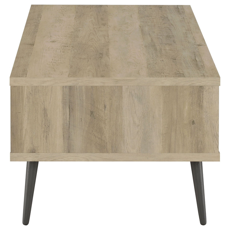 Welsh 1-drawer Engineered Wood Coffee Table Distressed Pine by Unique Piece Furniture