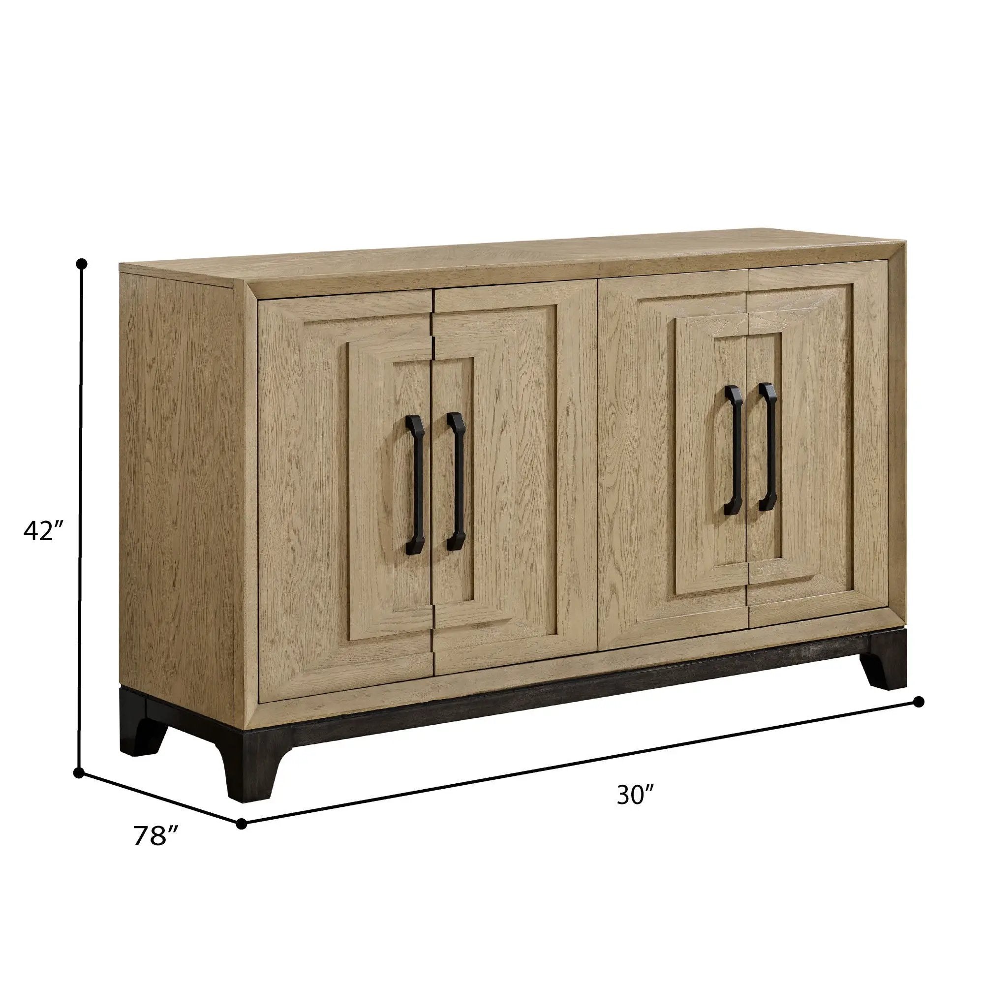 Sideboard With Ample Storage - Brown by HouseOfZazla