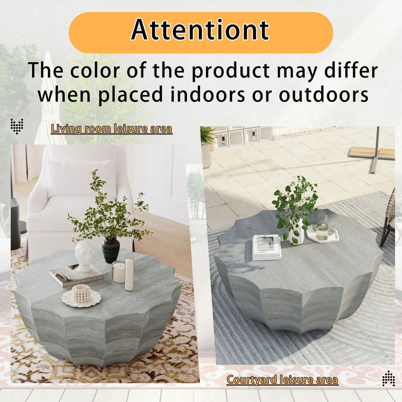 Modern Round Coffee Table For Indoor / Outdoor