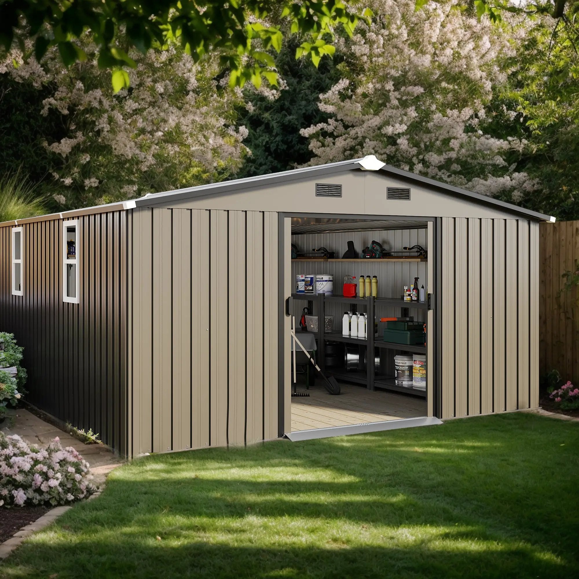 Campcraft 10x12ft Color Steel Plate Storage Shed by HouseOfZazla