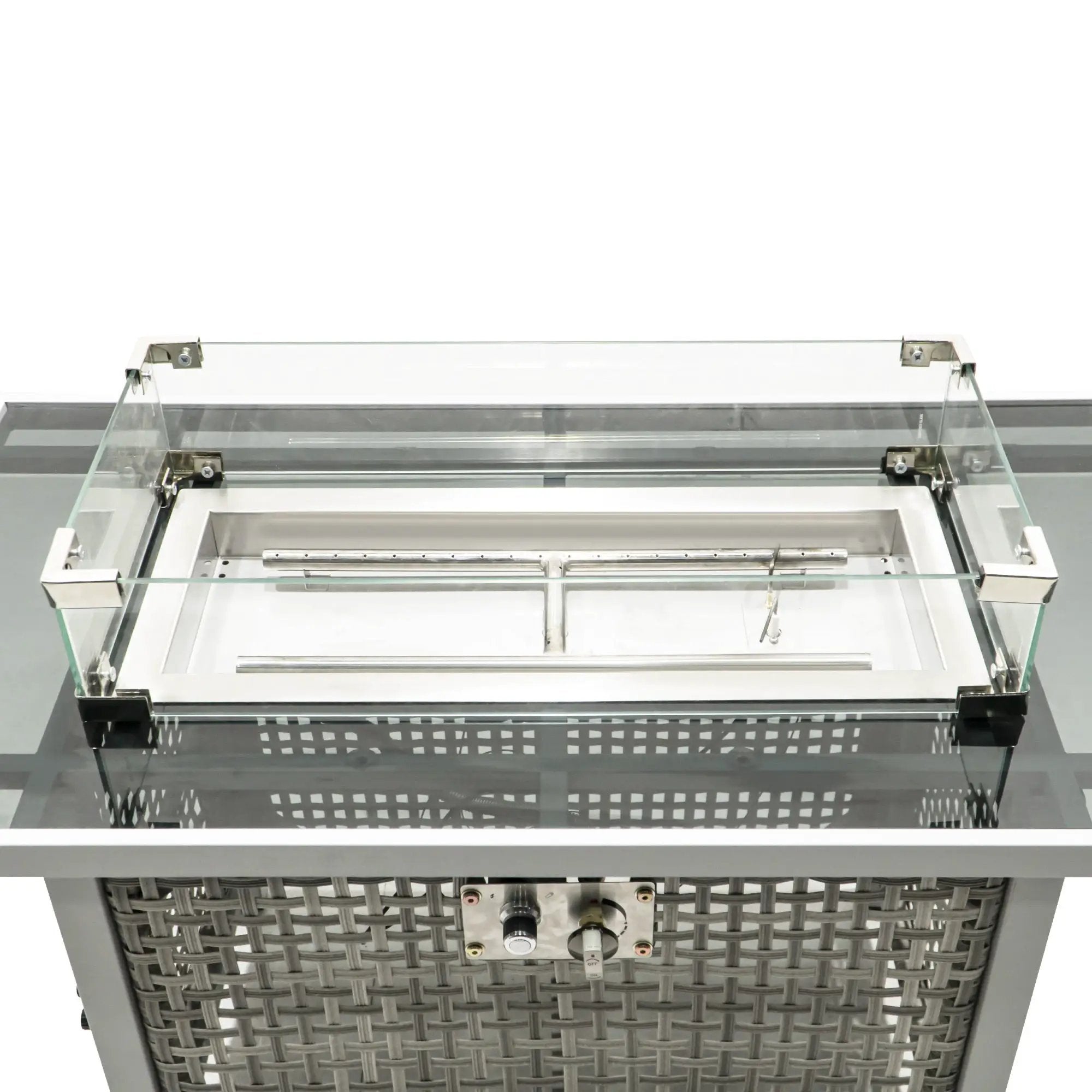 K&K 43' Propane Gas Fire Pit Table, Grey by HouseOfZazla