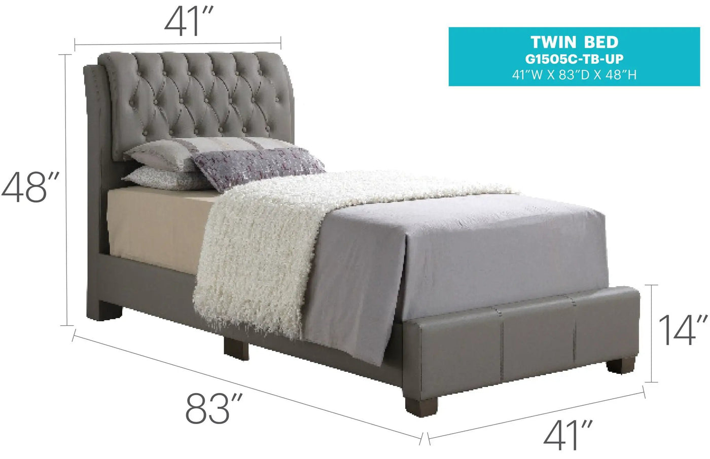 Tufted Upholstered Bed by HouseOfZazla