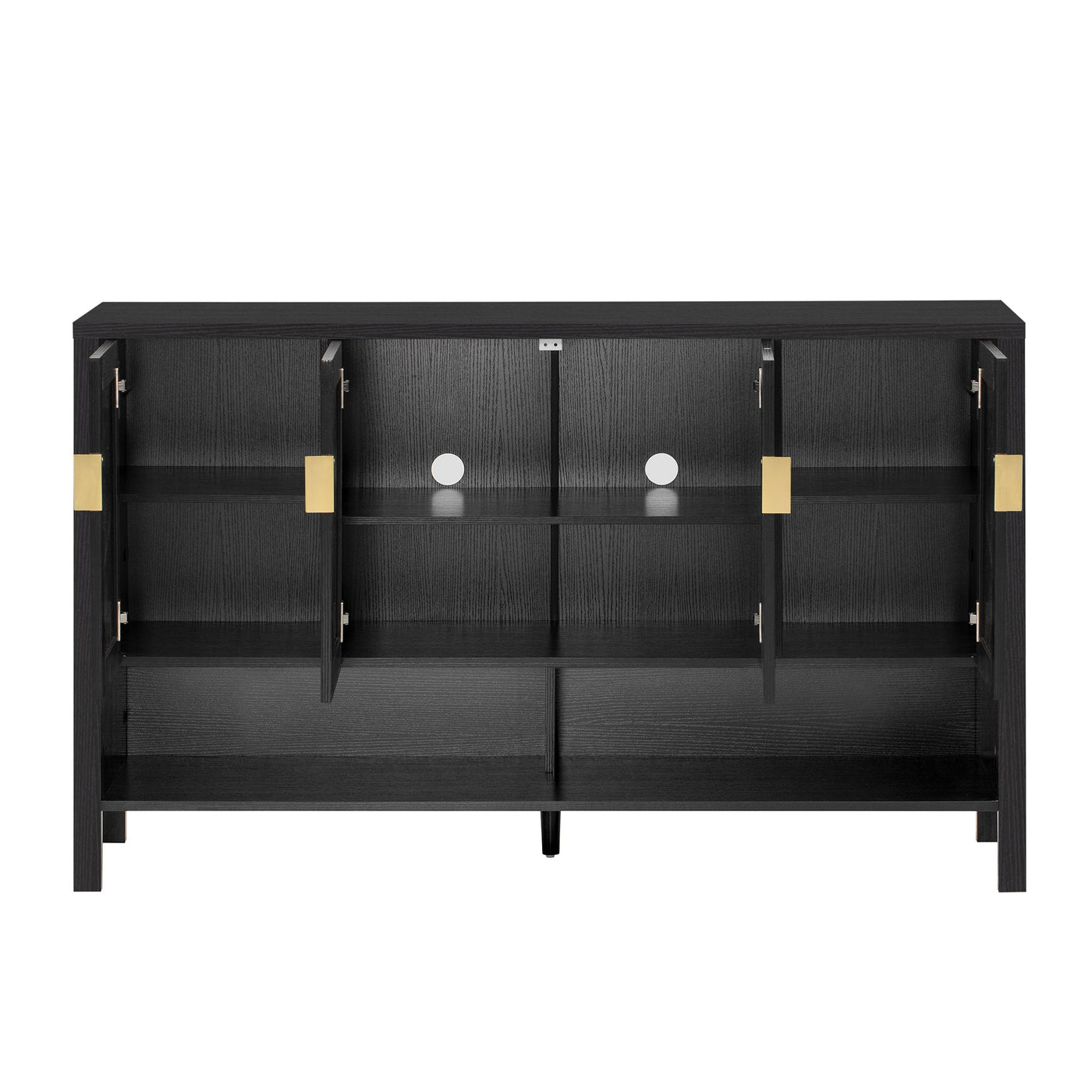 U_STYLE 55.1'' Storage Sideboard with 4 Doors by HouseOfZazla