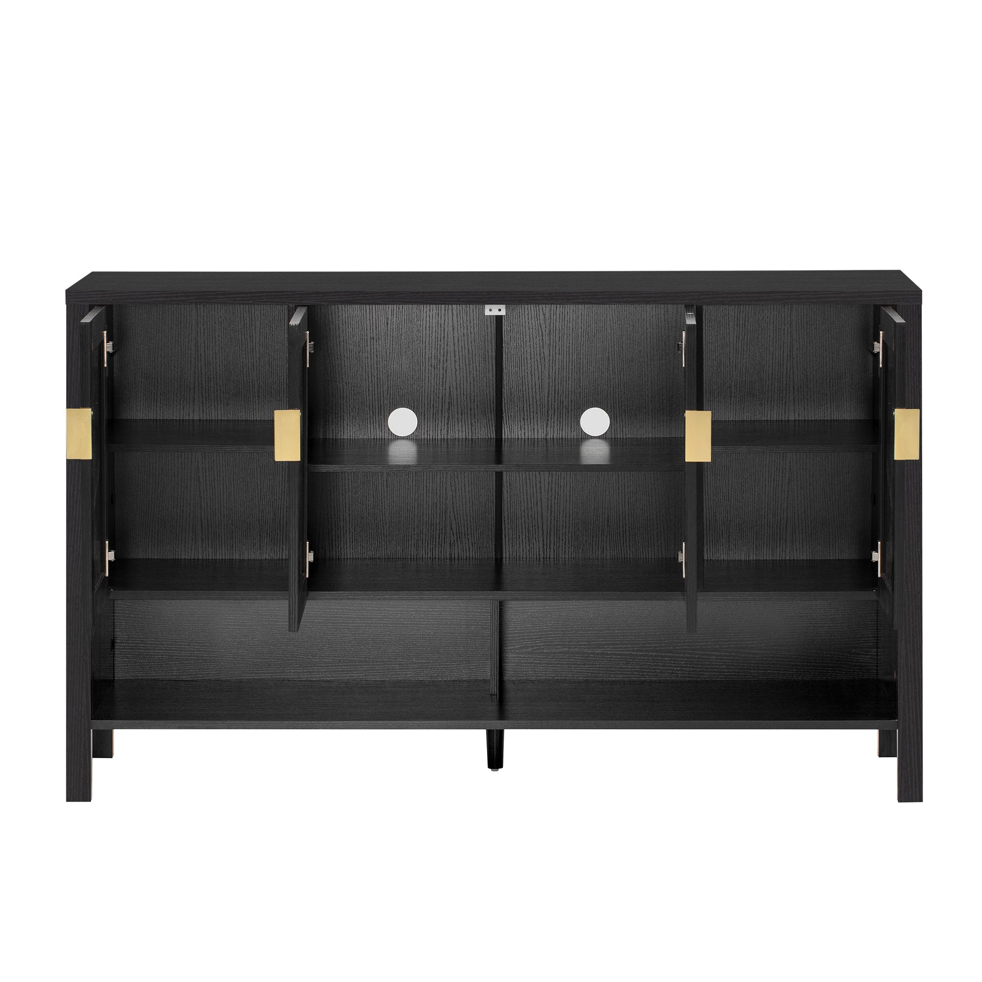 U_STYLE 55.1'' Storage Sideboard with 4 Doors by HouseOfZazla