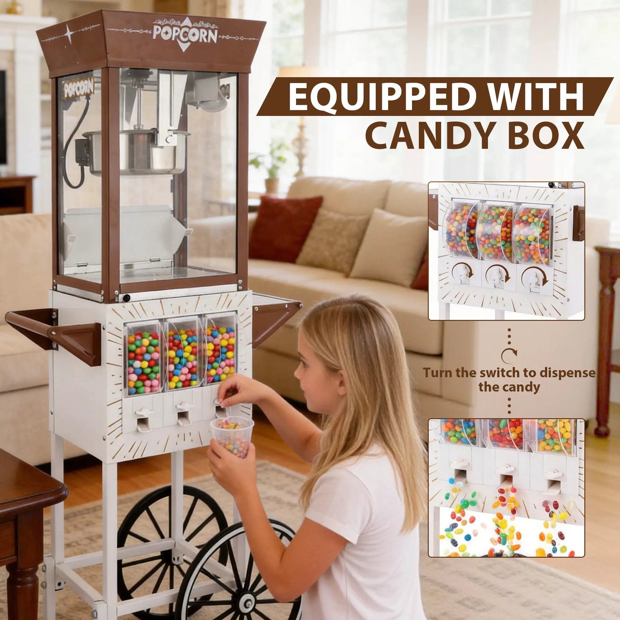 12oz Retro Popcorn Machine by HouseOfZazla