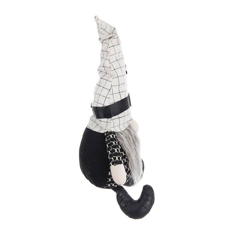 Black Sitting Gnome With Spider Hat – Halloween Decor Set of 2, photo 7 of 15