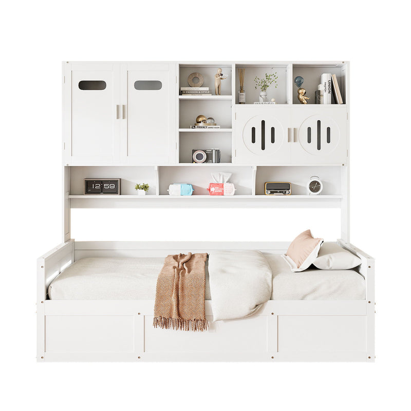 Daybed With All-In-One Cabinet And Shelf by HouseOfZazla
