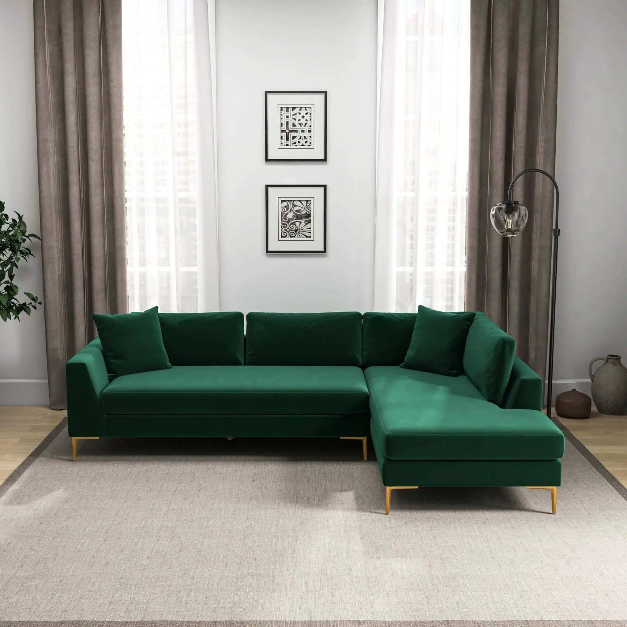 Mano - L-Shaped Sectional Sofa by HouseOfZazla
