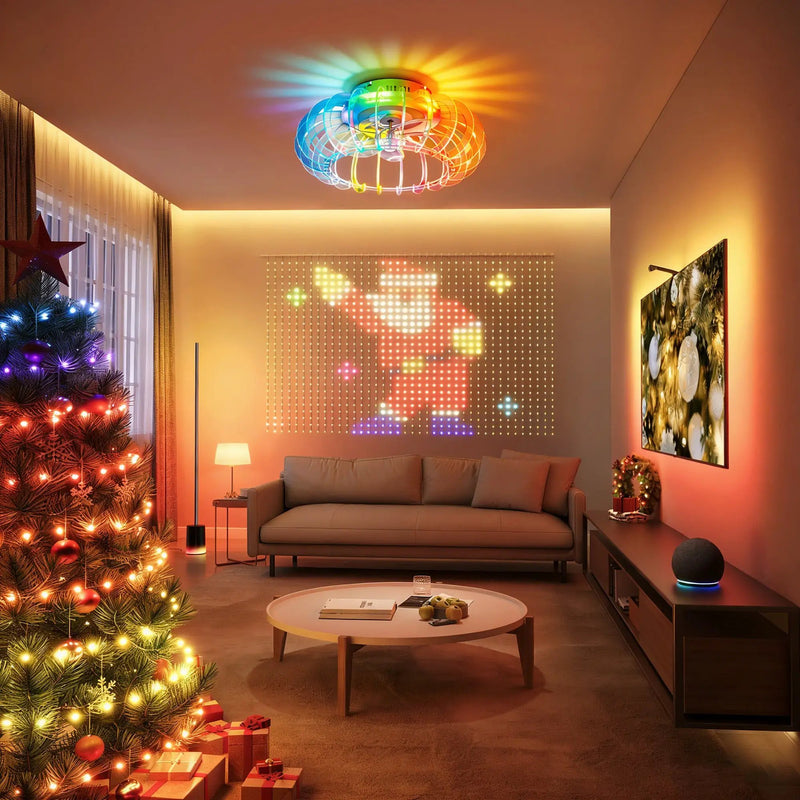21'' Low Profile Bladeless Ceiling Fan with Lights by HouseOfZazla