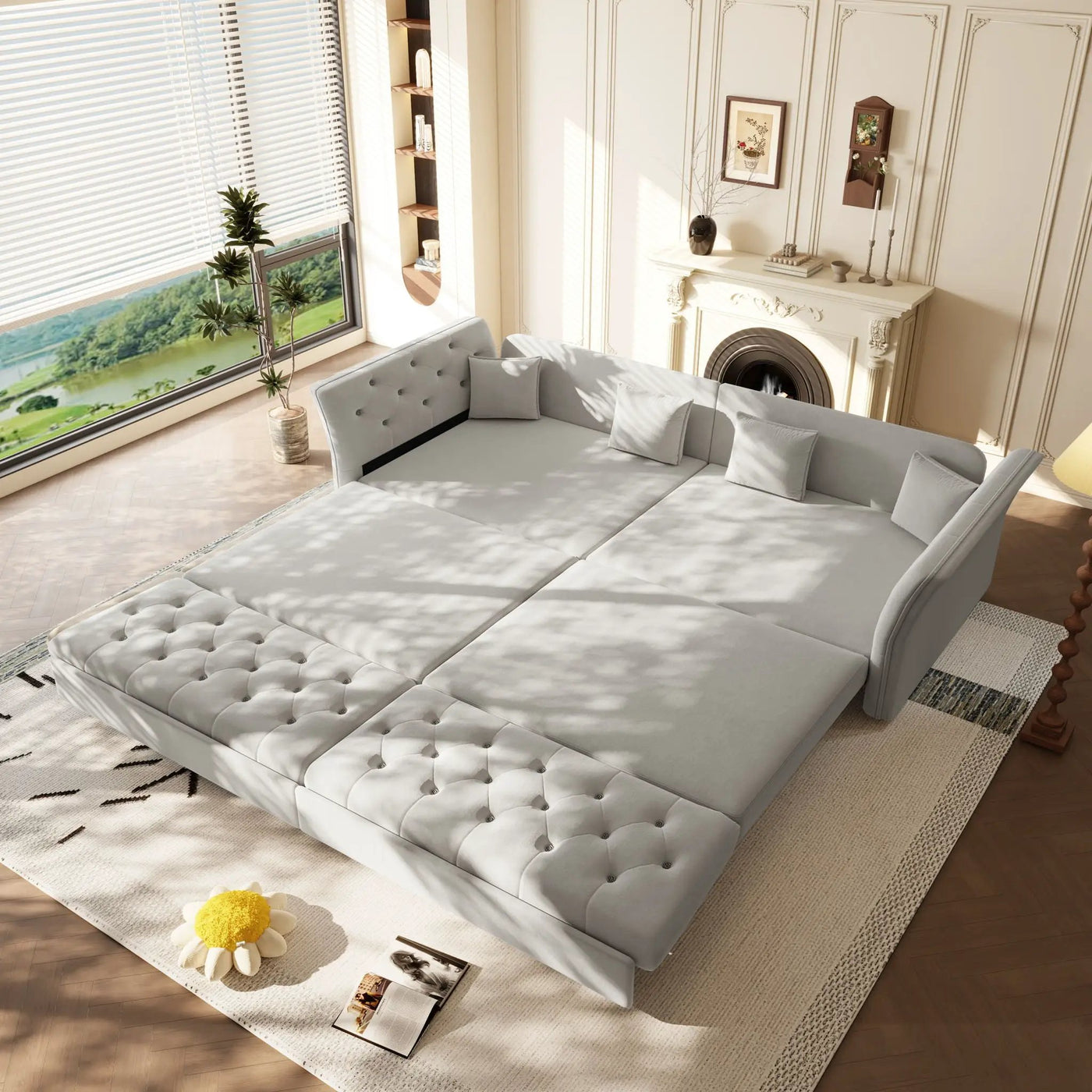 Oversize Pull Out Sofa Bed For Living Room by HouseOfZazla