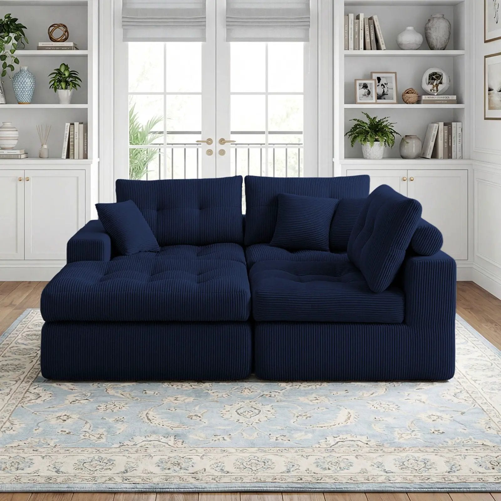 Corner Chaise L-Shaped Sectional Sofa Bed by HouseOfZazla