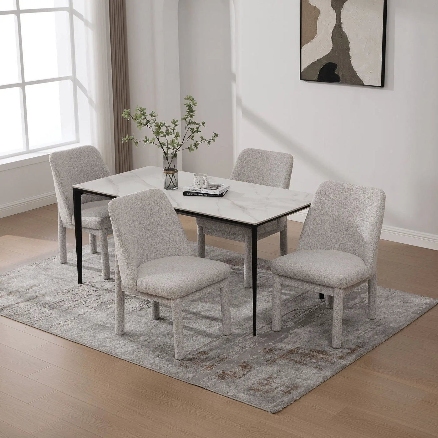 Wide Minimalist Dining Chair by HouseOfZazla