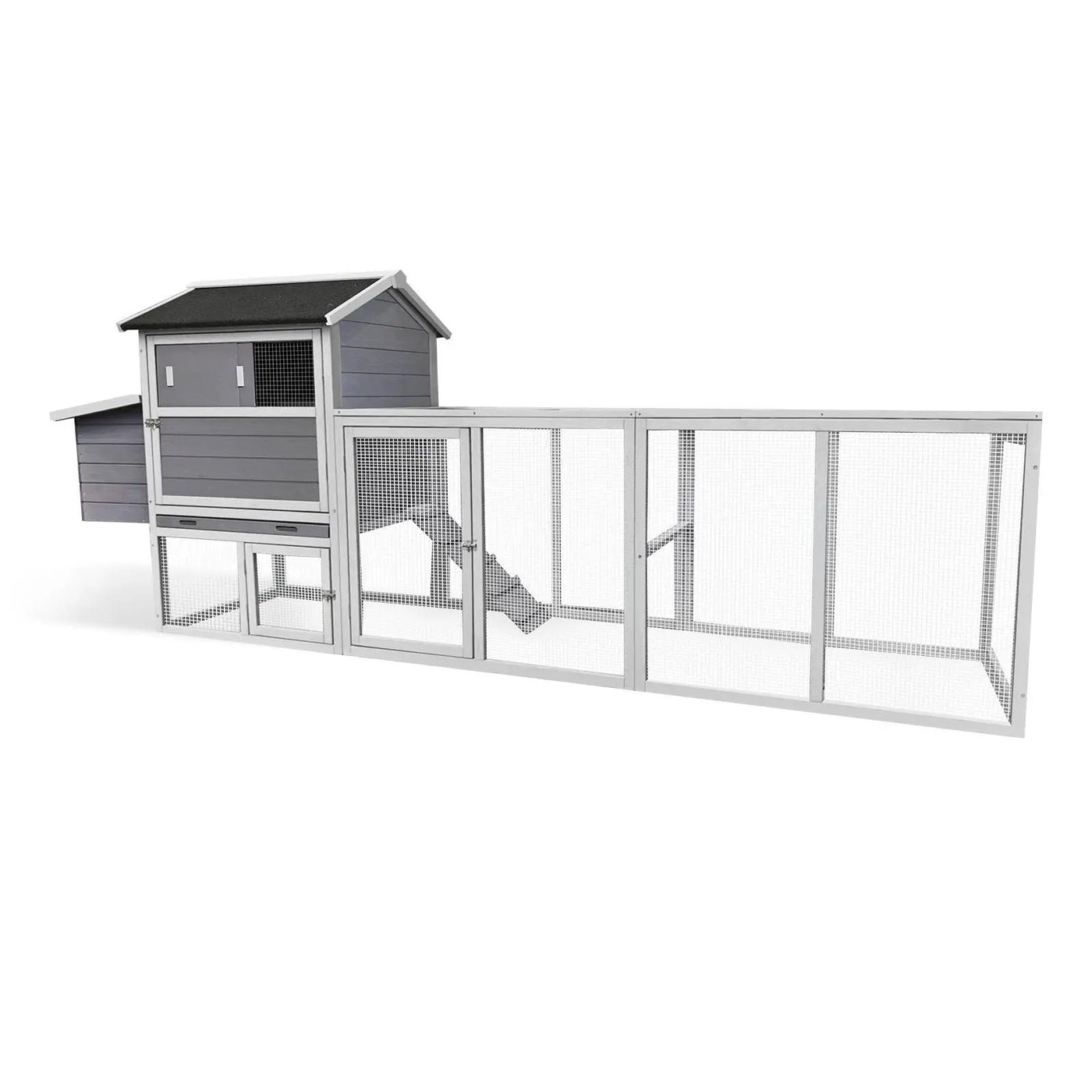 Chicken Coop With Run And Nesting Box by HouseOfZazla