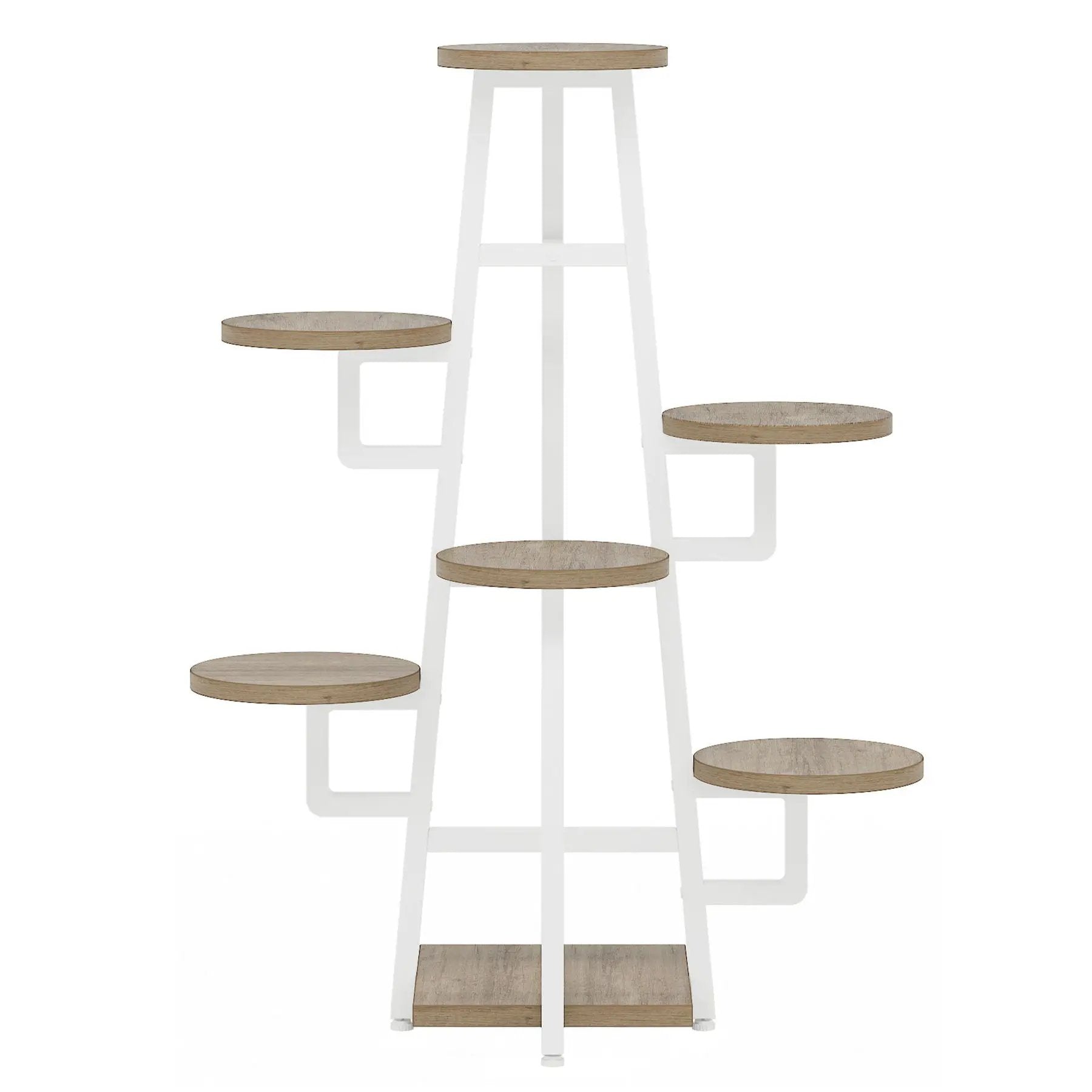 7 Tier Corner Plant Shelf With High Low Design For Living Room by HouseOfZazla