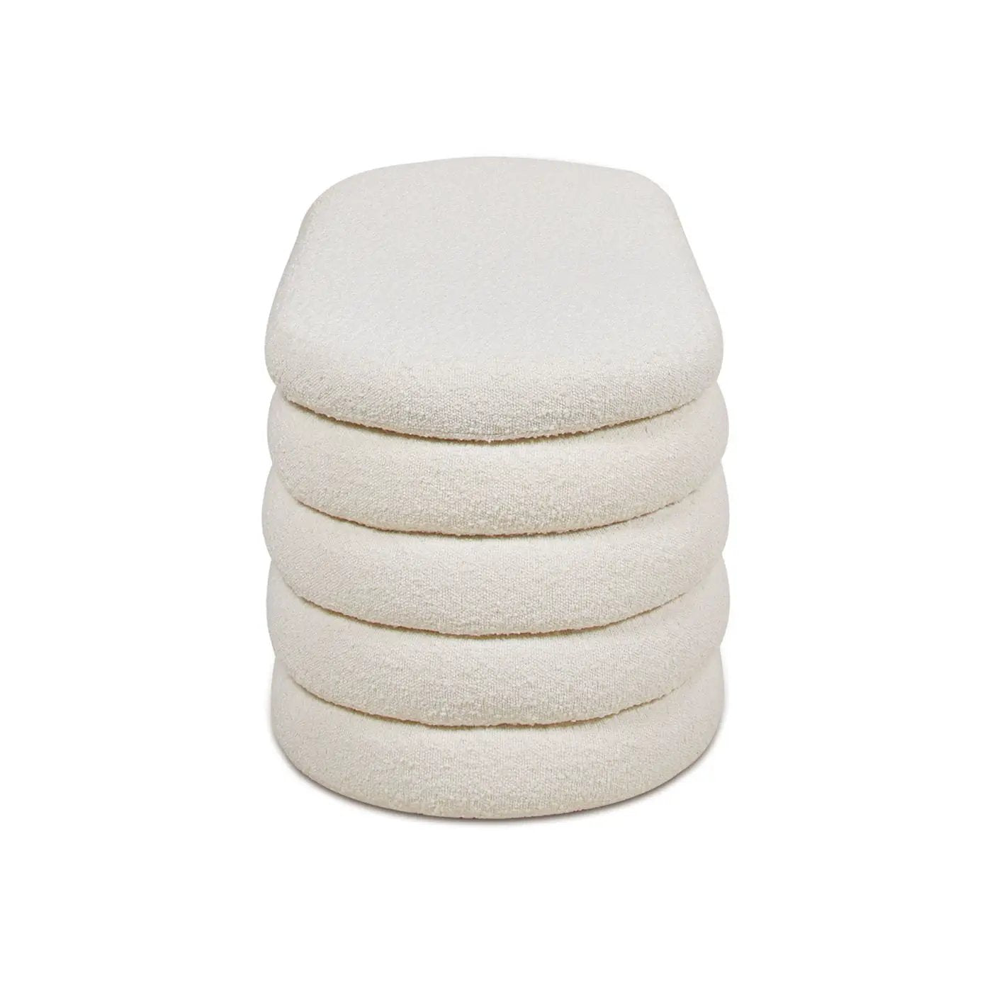 Fuji - Upholstered Oval Storage Bench by HouseOfZazla